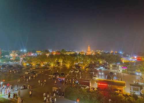 正定古城夜景